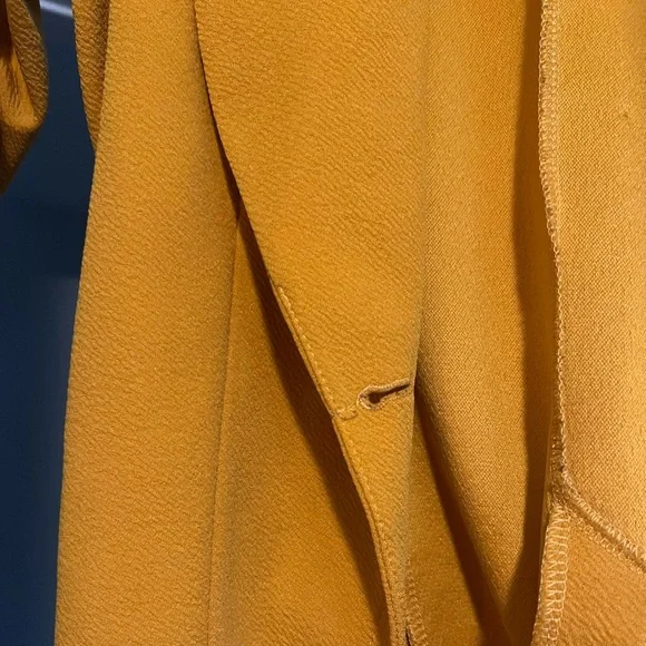 Lightweight marigold blazer with 3/4 sleeves. No fabric tag. - Picture 3 of 3